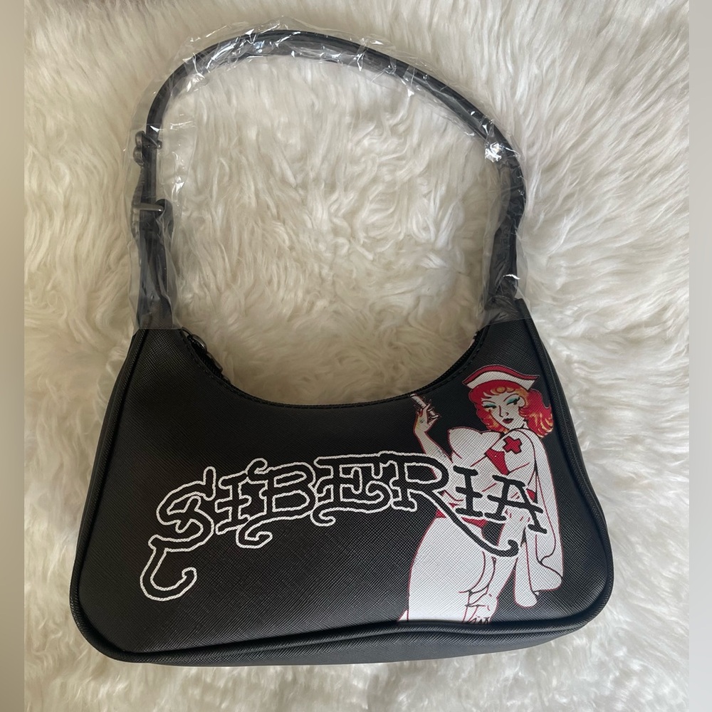 Ed Hardy Pink & Black Siberia Shoulder Bag💖🖤 - Picture 2 of 6